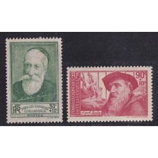 FRANCIA 1937 Yv. 343/4 SERIE COMPLETA DE ESTAMPILLAS NUEVAS CON GOMA 9,30 €
